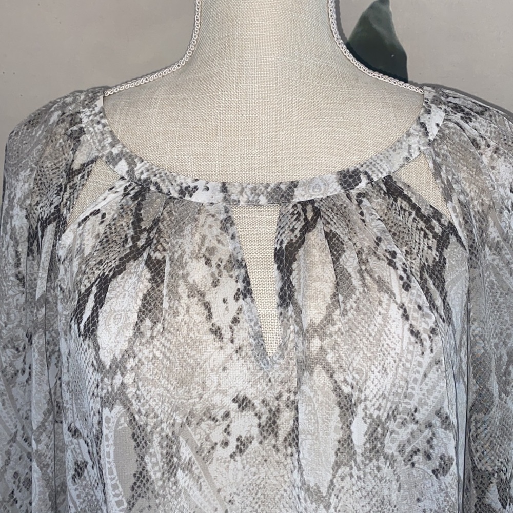 Jennifer Lopez Python Cut Out Blouse - image 3